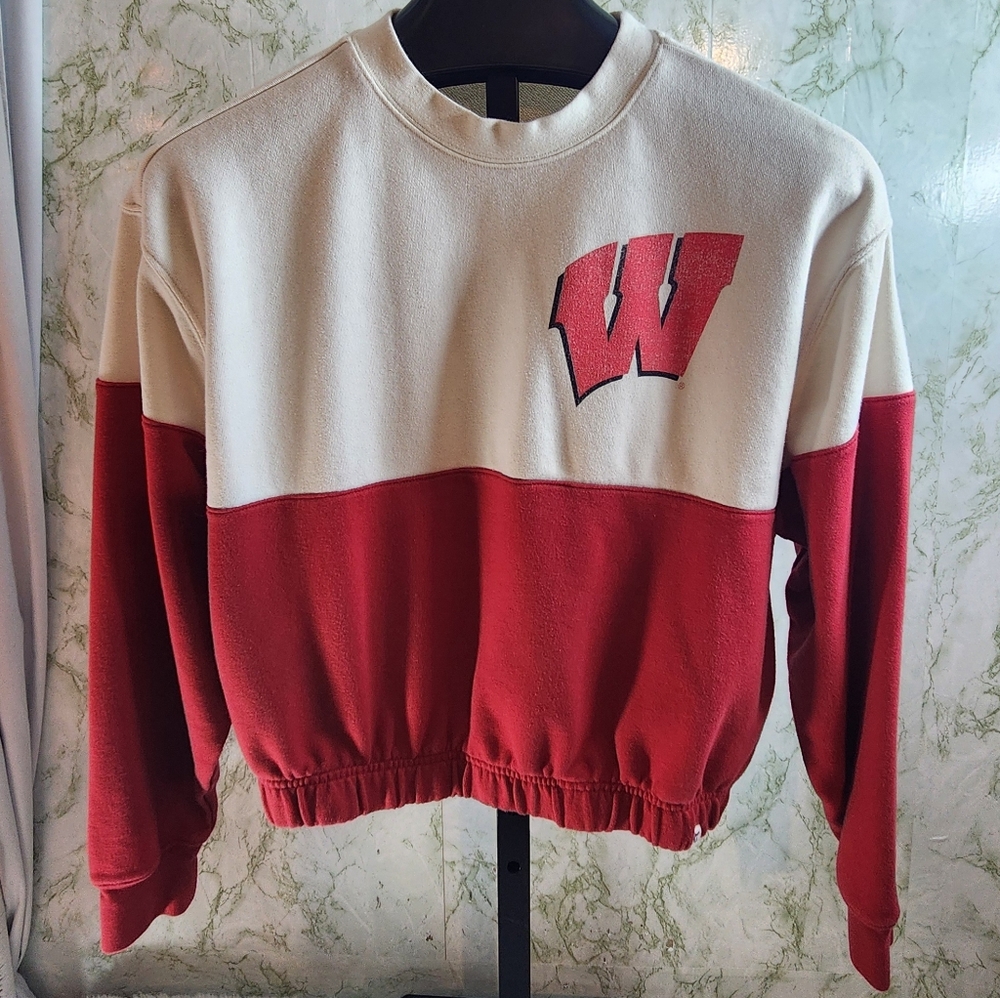 Wisconsin Badgers Cropped Sweatshirt
